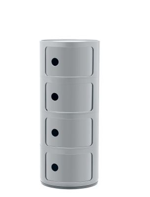 Componibili 4985 4-er Element silber Kartell